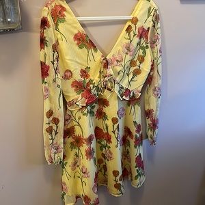 Bb Dakota yellow floral dress